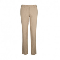 Pantalon droit stretch braguette zipée 56-42 coton-polyester 2% spandex 230 grs-m2 Chino femme NF533 Alexandra