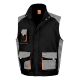 Gilet sans manche de travail multipoches non doublé et renforcé 80-20 polyester-coton 200 grs-m2 lite unisexe R317X Result