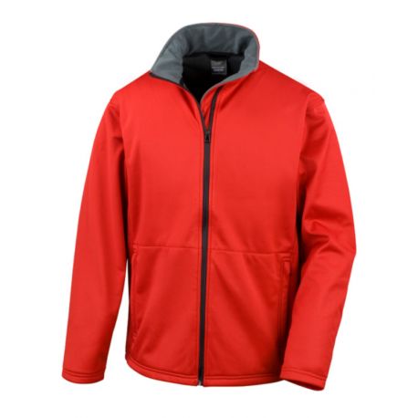 Veste softshell 3 couches aspect satiné doublée micropolaire 290 grs-m2 homme R209M Result