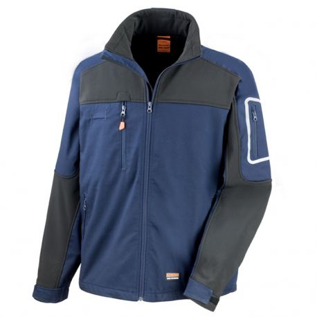 Veste de travail dhiver stretch technique et chaude avec softshell 3 couches 320 grs-m2 Sabre unisexe R302X Result