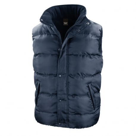 Gilet sans manche épais matelassé doublé micropolaire capuche 550 grs-m2 Nova lux unisexe R223X Result