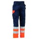 Pantalon de travail haute visibilité multipoches déperlant classe 2 polycoton 280 grs-m2 Olympus unisexe Herock