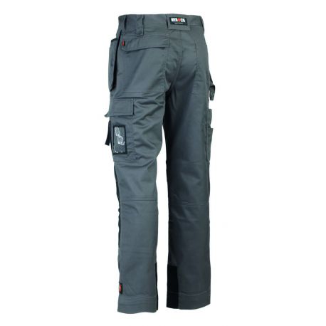 Pantalon travail multipoches + poche à clous genouillères solide polycoton 280 grs-m2 Nato homme 22MTR1802 Herock
