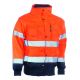 Blouson haute visibilité matelassé avec gilet polaire et manches amovible 185 grs-m2 Tarvos unisexe 25MJC1801 Herock