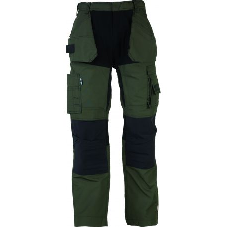 Pantalon multipoches empiècements extensibles genouillère solide polycoton 210 grs-m2 Spector homme 23MTR1903 Herock