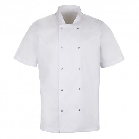 Veste de chef m. courtes avec pression