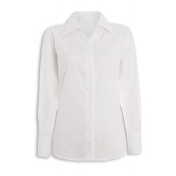 Chemise Oxford manches longues coupe semi cintrée 70-30 coton-polyester 125 grs-m2 femme NG71 Alexandra