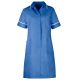 Blouse robe infirmière avec fermeture éclair et pli daisance dans le dos polyester 195grs-m2 femme D312 Alexandra