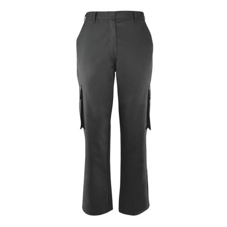 Pantalon de travail multipoches droit braguette zipée 65-35 polycoton 195 grs-m2 Cargo femme NF515 Alexandra