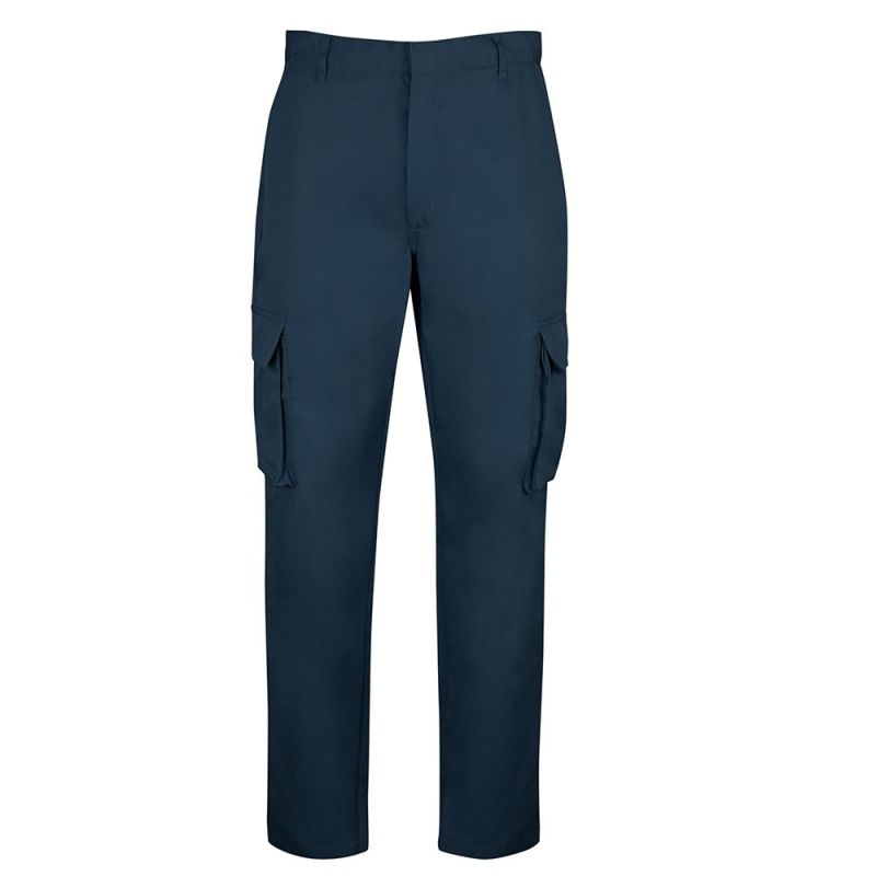 Pantalon de travail multipoches droit braguette zipée 65-35 polycoton 195  grs-m2 Cargo homme Alexandra - M-Vêtement
