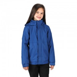 Blouson imperméable solide capuche col doublé polaire 220 grs-m2 Dover enfant (3 à 12 ans) Regatta