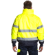 Blouson haute visibilité matelassé avec gilet polaire et manches amovible 185 grs-m2 Tarvos unisexe 25MJC1801 Herock