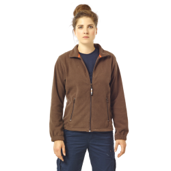 Veste polaire de travail poignets élastiqués chaude et très solide polyester 250 grs-m2 Deva femme Herock