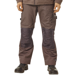 Pantalon de travail multipoches + genouillères renforcé et solide polycoton 260 grs m2 Apollo homme 23MTR1302