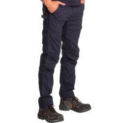 Pantalon de travail extensible multipoches respirant et confortable polycoton 240 grs-m2 Torex homme 23MTR1901 Herock