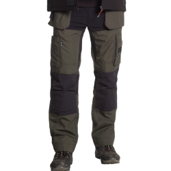 Pantalon multipoches empiècements extensibles genouillère solide polycoton 210 grs-m2 Spector homme 23MTR1903 Herock