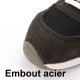 Chaussure de sécurité basket basse S1P daim embout acier 1,32 kg Gannicus unisexe 23MSS1402 Herock