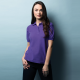 Polo manches courtes coton coté peau et polyester extérieur 200 grs-m2 femme NF231 Alexandra