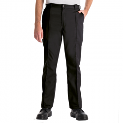 Pantalon droit avec pinces 3 poches braguette zippée 65-35 polycoton 245 grs-m2 Essential homme Alexandra