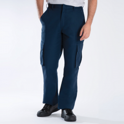 Pantalon de travail multipoches droit braguette zipée 65-35 polycoton 195 grs-m2 Cargo homme Alexandra