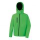 Veste softshell contrastée à capuche amovible 3 couches intérieur micropolaire 320 grs-m2 Tx performance hooded homme Result