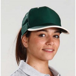 Casquette coton léger 5 pans bordure écrue Bahia unisexe SNB Serie-Graffic