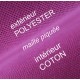Polo manches courtes coton coté peau et polyester extérieur 200 grs-m2 femme NF231 Alexandra