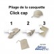 Casquette respirante microfibre polyester visière pliable avec étui Click Cap unisexe SNK Serie-Graffic