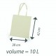 Sac Tote bag en pur coton 140 grs-m2 renforcé hxl-42x38cm anses 62 cm Shopping SSC Serie-Graffic