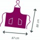 Tablier Maestro haut de gamme coton 230 grs-m2 long 88 cm résistant et absorbant XG3 X-fit