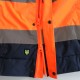 Blouson haute visibilité matelassé avec gilet polaire et manches amovible 185 grs-m2 Tarvos unisexe 25MJC1801 Herock