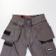 Pantalon multipoches genouillères + poches à clous amovibles polycoton 320 grs-m2 Hercules homme Herock