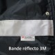 Parka matelassée imperméable à bandes reflectorisantes et capuche polyester Management unisexe R023X Result