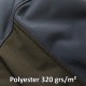 Veste softshell contrastée noir 3 couches soudées polyester 320 grs-m2 Activity unisexe R120X Result