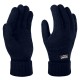 Gants tricot acrylique doublé polaire poignet resserré Thinsulate unisexe Regatta