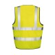 Gilet haute visibilite Classe 2 polyester bandes reflecto 3M unisexe Result