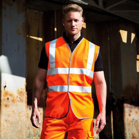 GILET HAUTE VISIBILITÉ ORANGE