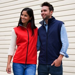 Gilet sans manche softshell 3 couches basic doublée micropolaire 290 grs-m2 unisexe R214X Result