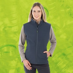 Gilet sans manches softshell 2 couches polyester recyclé 280grs.m2 femme Result