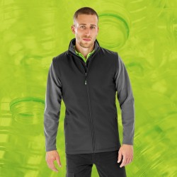 Gilet sans manches softshell 2 couches polyester recyclé 280grs.m2 homme Result