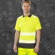 Polo respirant haute visibilité cl.2 bas et col anti-salissures polyester recyclé 155grs.m2 unisexe Result