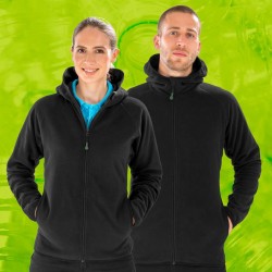 Veste à capuche micropolaire légère polyester recyclé 165grs.m2 unisexe Result