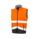 Gilet sans manches Softshell 3 couches haute visibilité cl.2 bas anti-taches polyester recyclé 280grs.m2 unisexe Result