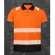 Polo respirant haute visibilité cl.2 bas et col anti-salissures polyester recyclé 155grs.m2 unisexe Result