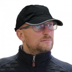 Casquette de sport respirante et aérée à visière pliable avec étui Click Sport unisexe SCS Serie-Graffic