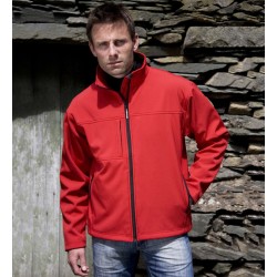 Veste softshell 3 couches soudées 5 poches polyester 320 grs-m2 Classic homme R121M Result
