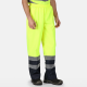 Surpantalon haute visibilité cl.2 imperméable taille élastiquée polyester Hi-vis pro unisexe Regatta