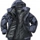 Parka 3 en 1 imperméable doublée filet avec gilet intérieur amovilble sans manche et matelassé unisexe R215X Result