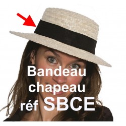 Bande de chapeau élastique de 4 cm décorer tous modèles de chapeaux (x 5) SBCE Serie-Graffic
