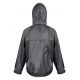 Veste ciré de pluie à capuche imperméable grande poches polyester enduit PVC Rain unisexe Result